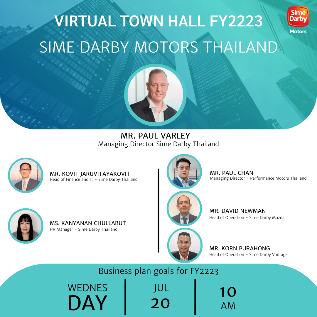 Town Hall Sime Darby Motors Thailand 2022